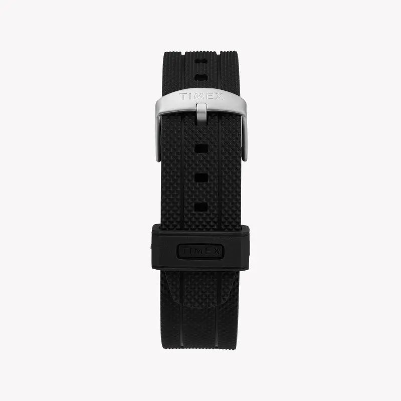 Timex Men's Black Silicone Watch, Brass Case | Tw2t30000