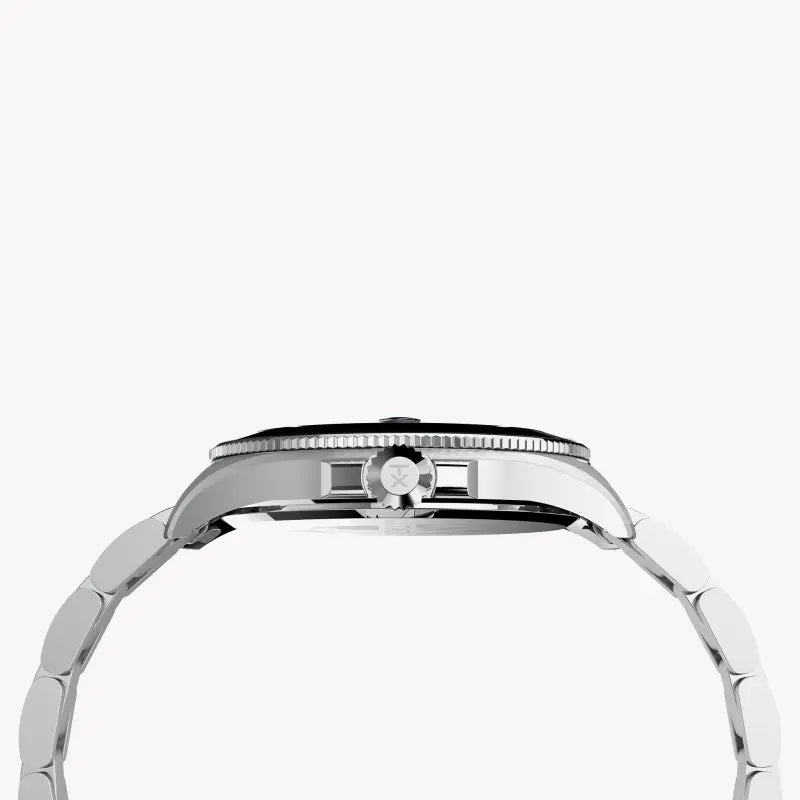 Timex Men's Silver Stainless Steel, Blue Dial | Tw2u41900