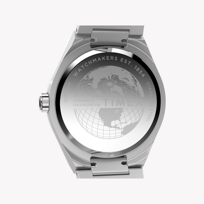 Timex Men's Stainless Steel Watch, Silver | Tw2y12100