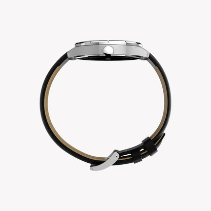 Mens Main Street Silver-tone Case & Black Strap Watch TW2Y16100