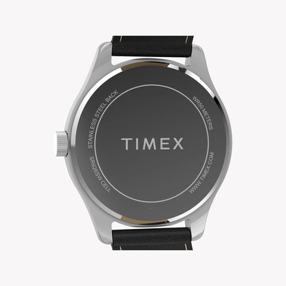 Mens Main Street Silver-tone Case & Black Strap Watch TW2Y16100