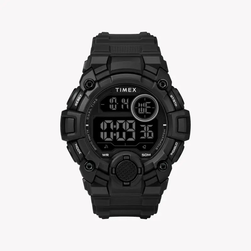 Timex Men's Black Resin Watch, Digital Dial | Tw5m27400