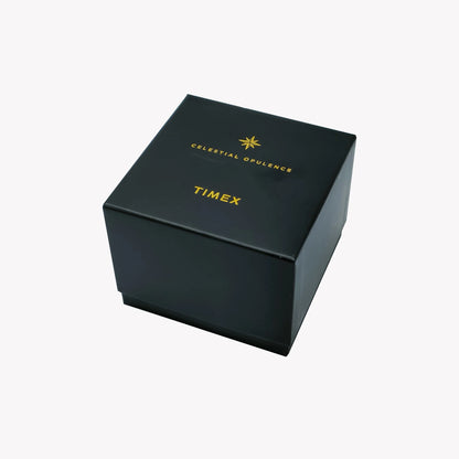 Timex Men's Brown Leather Watch, Blue Dial | Tw4b14600